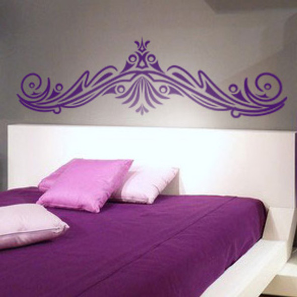 Headboard Wall Decals, decorative ornate wall decals