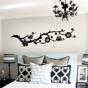 Asian Bonsai Tree Wall Decal