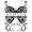 Butterfly monogram Wall Decals