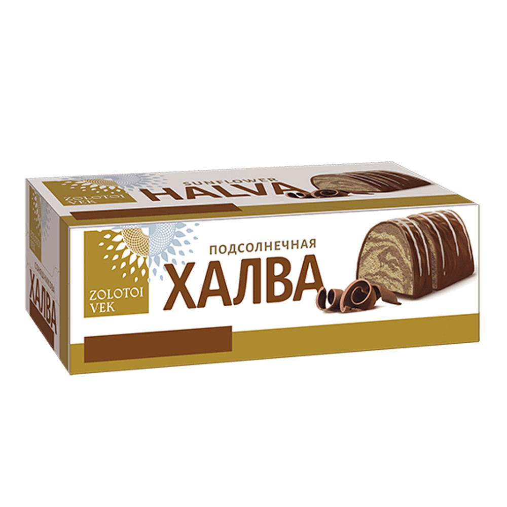 Zlatoi Vek Sunflower Glazed Halva FANTASY, 1.04lb/ 470g