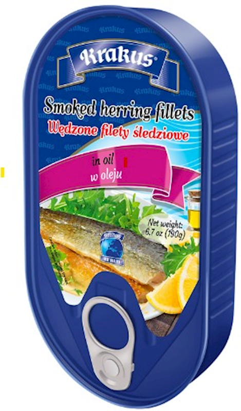 Krakus Smoked Herring fillet in oil 190g