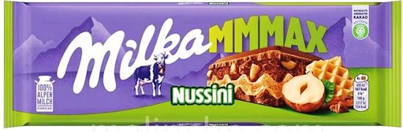 Milka Nussini Choco wafer&hazelnut bar 270g