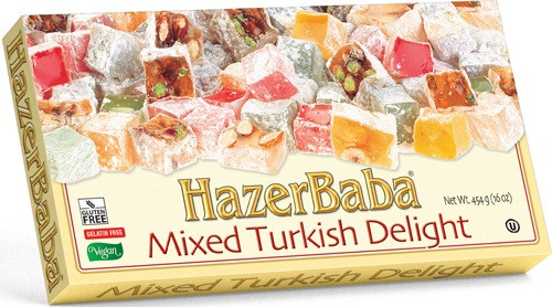 HAZERBABA MIXED TURKISH DELIGHT 454GR - Pirinfoods