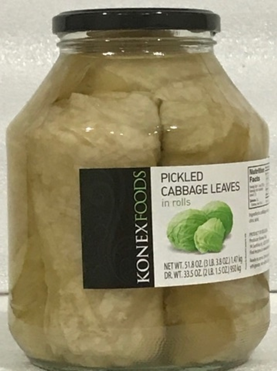 pickled cabbage leaves