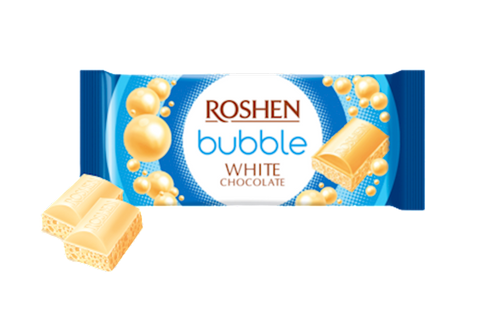 Roshen CHOCOLATE BAR AERATED WHITE 80g