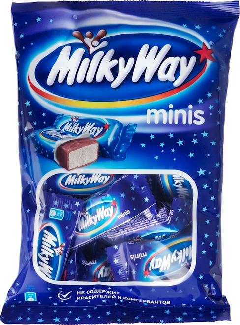 "MILKY WAY MINIS" (package) 176GR