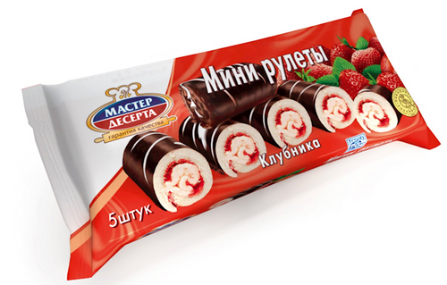 "MASTER DESERTA" MINI ROLL STRAWBERRY 175GR