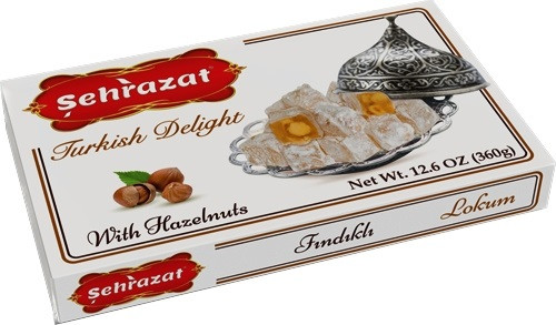 SEHRAZAT TURKISH DELIGHT WITH HAZELNUT 360GR