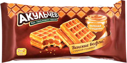 WAFFLES VIENNESE W/BOILED CONDENSED MILK 100GR