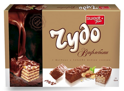 SweetPlus Chydo waferbons w peanuts 140g