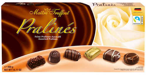 M.Truffout  Brown Assorted Pralines Exquisit 400g