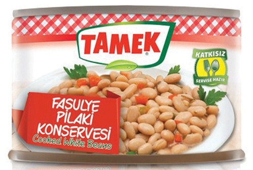 TAMEK COOKED WHITE BEANS 400GR CAN