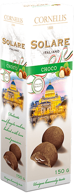 Cornellis Solare Italiano Choco Cookies w choco filling 150g