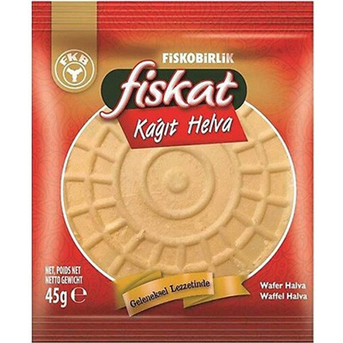 Fiskobirlik Fiskat Sade Wafer Halva  (45g)