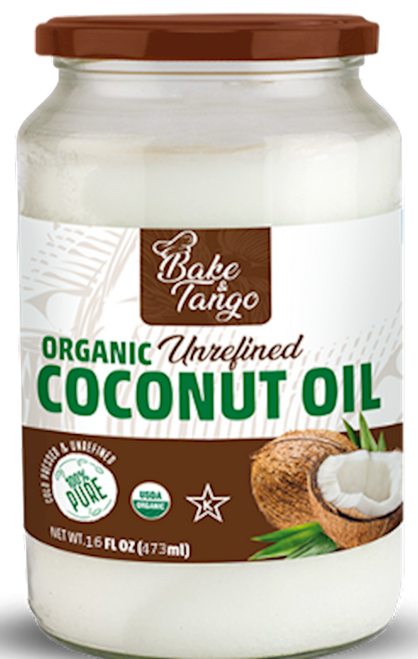 Bake & Tango Unrefined Coconut Oil Organic (16oz) 473ml