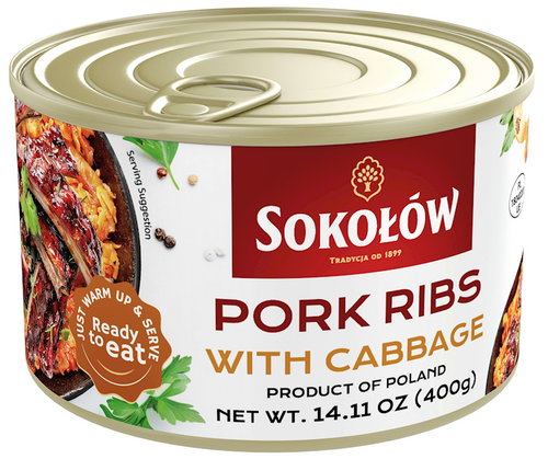 Sokolow Pork ribs w cabbage (14.11oz) 400g