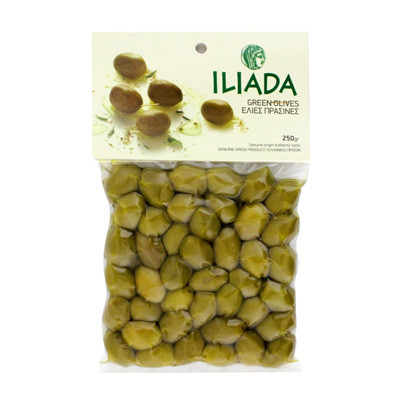 Iliada Green Olives (Zeytoon) 250 G
