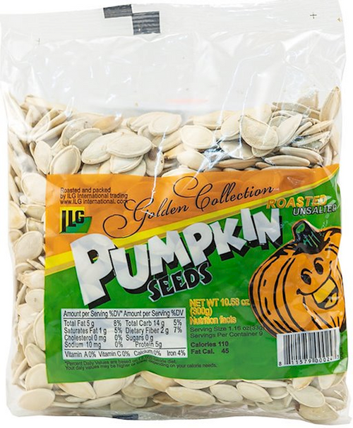 ILG Pumpkin seeds Unsalted roasted 300g