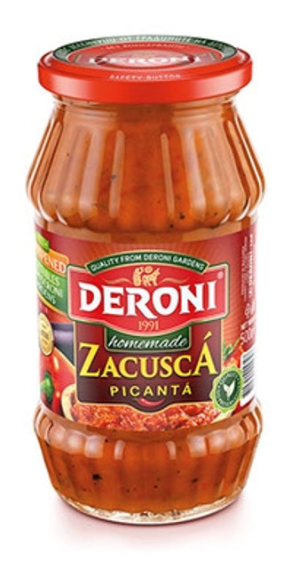 Deroni Hot Homemade Zacusca w/ Roasted Peppers 500g