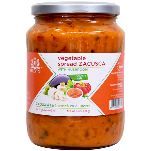 Raureni Mild Zacusca with Mushrooms 700g