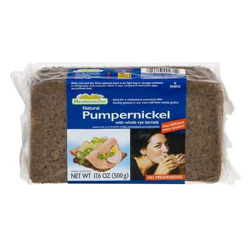 Mestemacher Natural Pumpernickel With Whole Rye Kernels