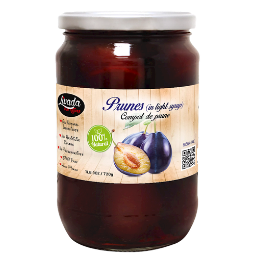 "Livada" Compot Prunes in light Syrup 720g