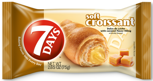7Days Soft Croissant, Caramel Dulce De Leche Filling 75g