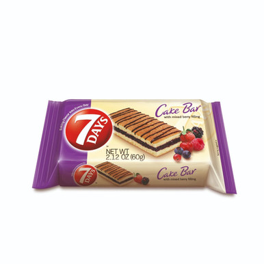 Buy 7Days Chocolate Cake Bar With Cacao Filling 25gr Online | Carrefour  Qatar