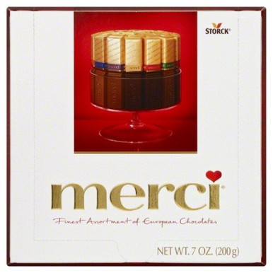 merci　7 Merci Chocolates, European, Assortment 7 oz. - Pirinfoods
