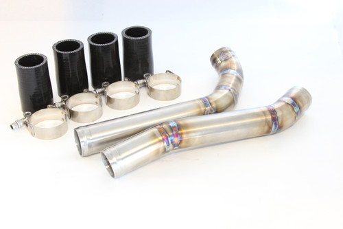 3P Performance Mitsubishi Evo X Stainless Steel Upper Radiator Hoses 2008-2015