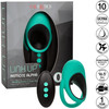 Link Up Remote Alpha Silicone Rechargeable Vibrating Dual Ring Cock Ring With Remote By CalExotics