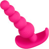 Cheeky X-5 Beads Silicone Anal Probe by CalExotics - Pink