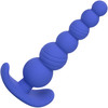 Cheeky X-6 Beads Silicone Anal Probe by CalExotics - Blue