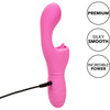 Rechargeable Butterfly Kiss Silicone Flicker Dual Stimulation Vibrator By CalExotics - Pink