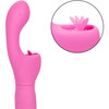 Rechargeable Butterfly Kiss Silicone Flicker Dual Stimulation Vibrator By CalExotics - Pink