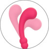 Pretty Little Wands Curvy Rechargeable Silicone Flexible Vibrator By CalExotics - Pink