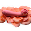 Bloomgasm Passion Petals 10X Air-Stim Silicone Rose Clitoral Stimulator With Insertable Vibrator - Pink