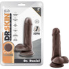 Dr. Skin Dr. Daniel 6 Inch Silicone Suction Cup Dildo by Blush - Chocolate