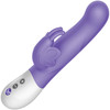 The Vibrating Dual Stim Butterfly Silicone Rechargeable Rabbit Vibrator By The Rabbit Company - Purple