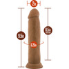 Dr. Skin Dr. Henry 9" Realistic Posable Silicone Dildo With Suction Cup By Blush - Caramel