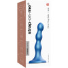 Strap-on-Me Hybrid Collection Ballsy Silicone Suction Cup Dildo - S Metallic Blue