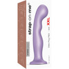 Strap-on-Me Hybrid Collection P&G Silicone Suction Cup Dildo - XXL Metallic Lilac