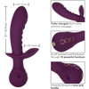 Obsession Lover Rechargeable Waterproof Silicone Dual Stimulation Vibrator By CalExotics - Purple
