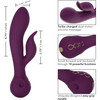 Obsession Desire Rechargeable Waterproof Silicone Rabbit Vibrator By CalExotics - Purple