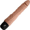 Powercocks Realistic Silicone Waterproof Rechargeable 7" Vibrator - Caramel