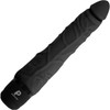 Powercocks Realistic Silicone Waterproof Rechargeable 7" Vibrator - Black