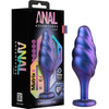 Anal Adventures Matrix Bumped Bling Silicone Butt Plug By Blush - Sapphire