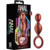 Anal Adventures Matrix Duo Loop Silicone Butt Plug By Blush - Copper