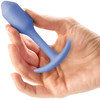 b-Vibe Snug Plug 1 Small Silicone Weighted Butt Plug - Violet