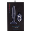 Fino Rechargeable Silicone Vibrating Anal Plug With Roller Motion & Remote By Nu Sensuelle - Navy Blue